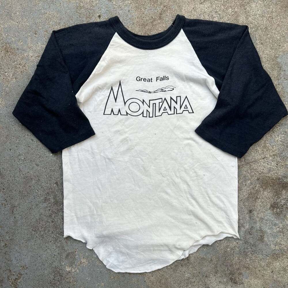 Vintage Great Falls Montana Raglan Shirt